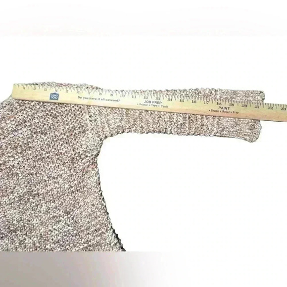 Chico's Sweater 0 Women's S Textured Sherri Pullover Neutral Marled Knit - Picture 10 of 13